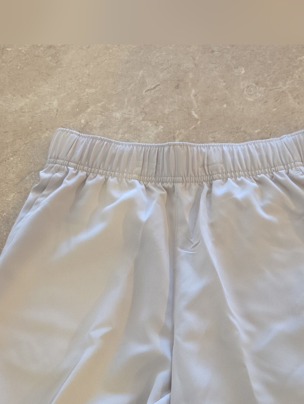 Adidas Light Gray Athletic Shorts with Elastic Waist